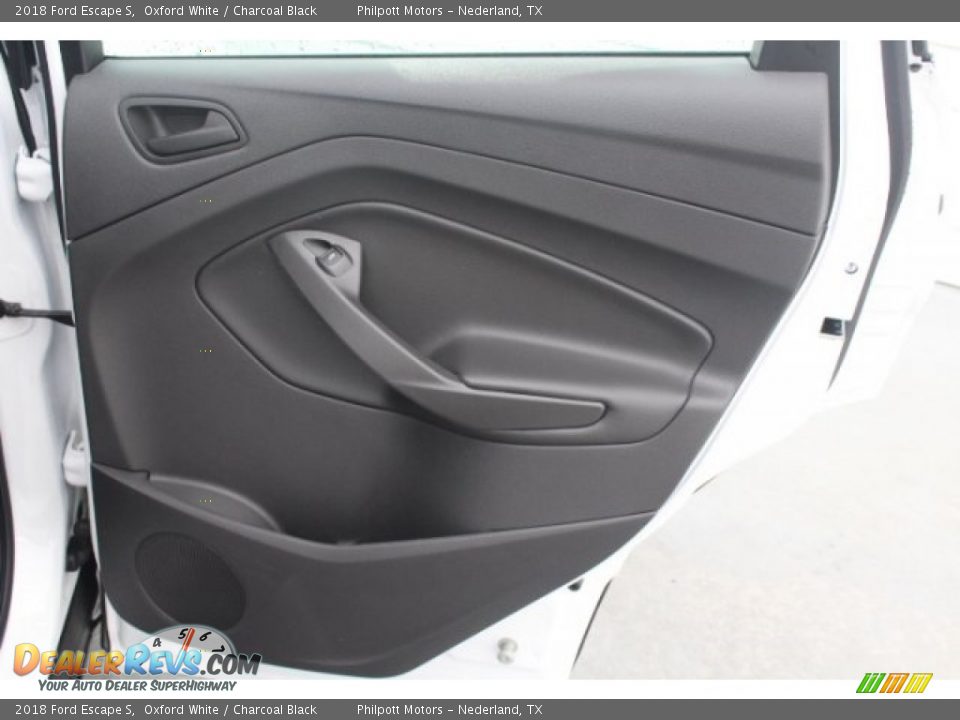 2018 Ford Escape S Oxford White / Charcoal Black Photo #29