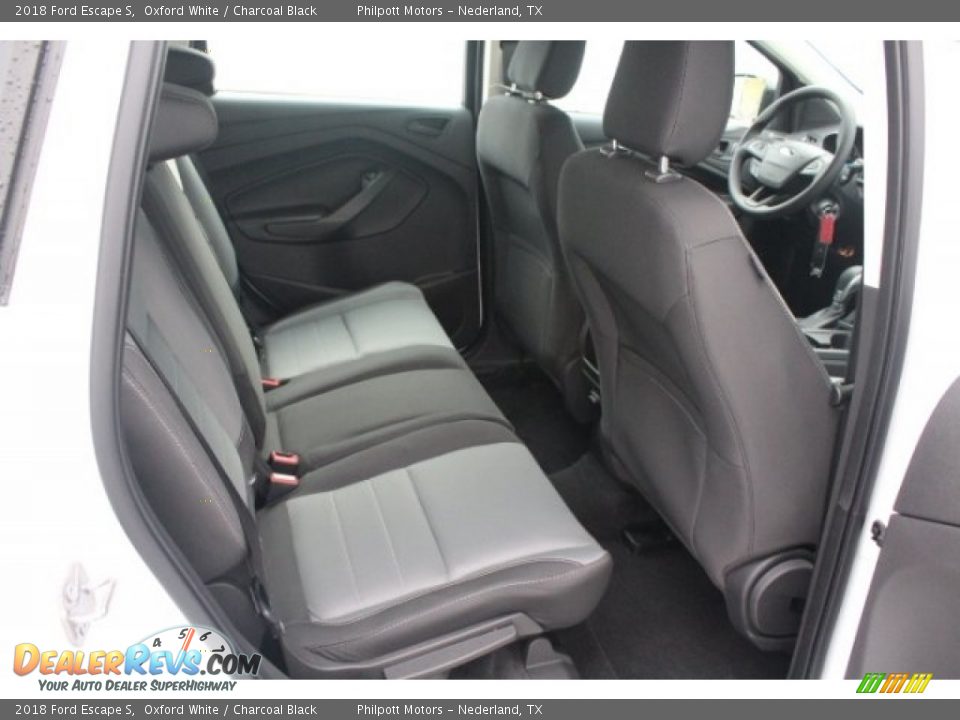 2018 Ford Escape S Oxford White / Charcoal Black Photo #30
