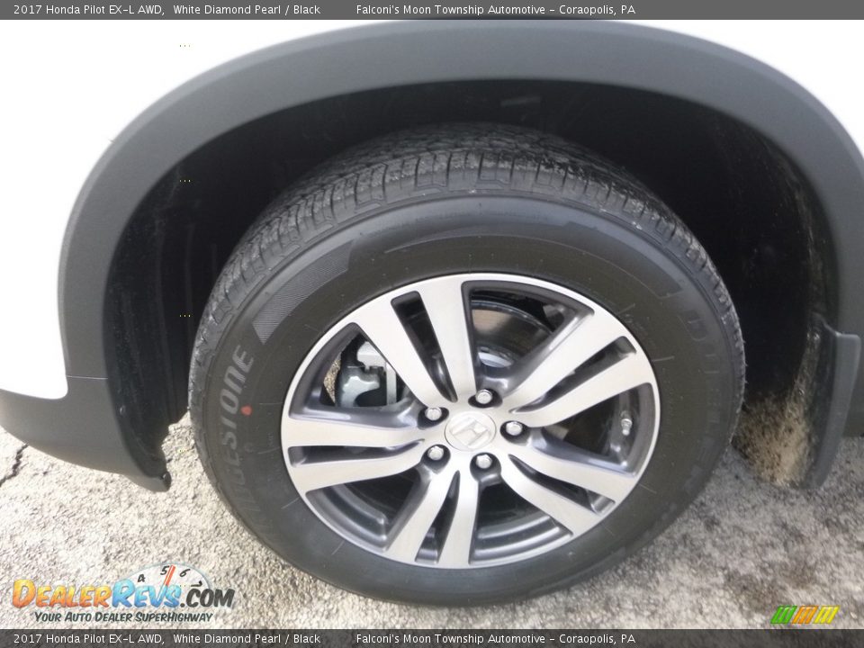 2017 Honda Pilot EX-L AWD White Diamond Pearl / Black Photo #7