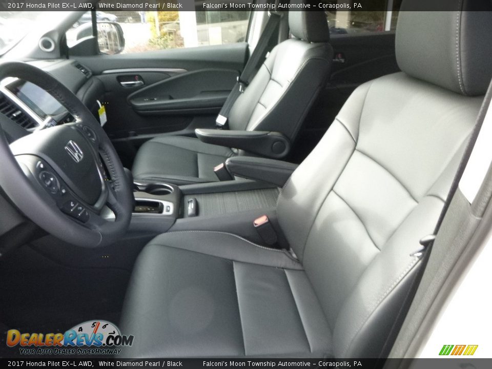 2017 Honda Pilot EX-L AWD White Diamond Pearl / Black Photo #8