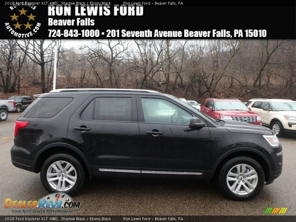2018 Ford Explorer XLT 4WD Shadow Black / Ebony Black Photo #1