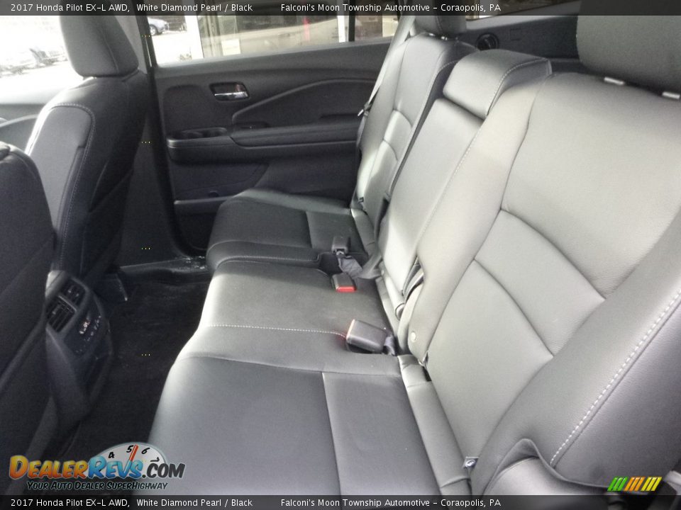 2017 Honda Pilot EX-L AWD White Diamond Pearl / Black Photo #9