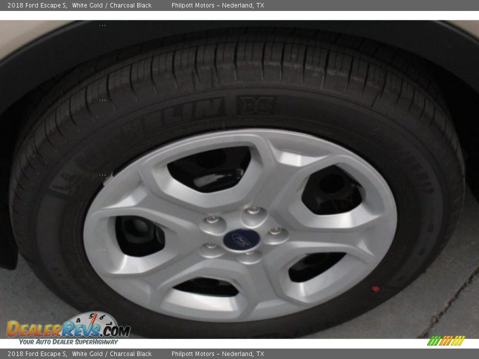 2018 Ford Escape S White Gold / Charcoal Black Photo #4