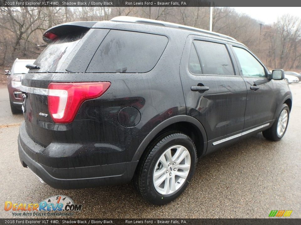 2018 Ford Explorer XLT 4WD Shadow Black / Ebony Black Photo #3