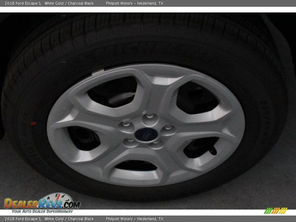 2018 Ford Escape S White Gold / Charcoal Black Photo #5