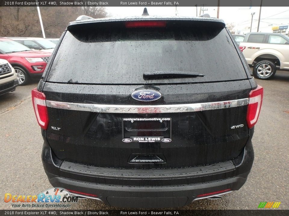 2018 Ford Explorer XLT 4WD Shadow Black / Ebony Black Photo #4