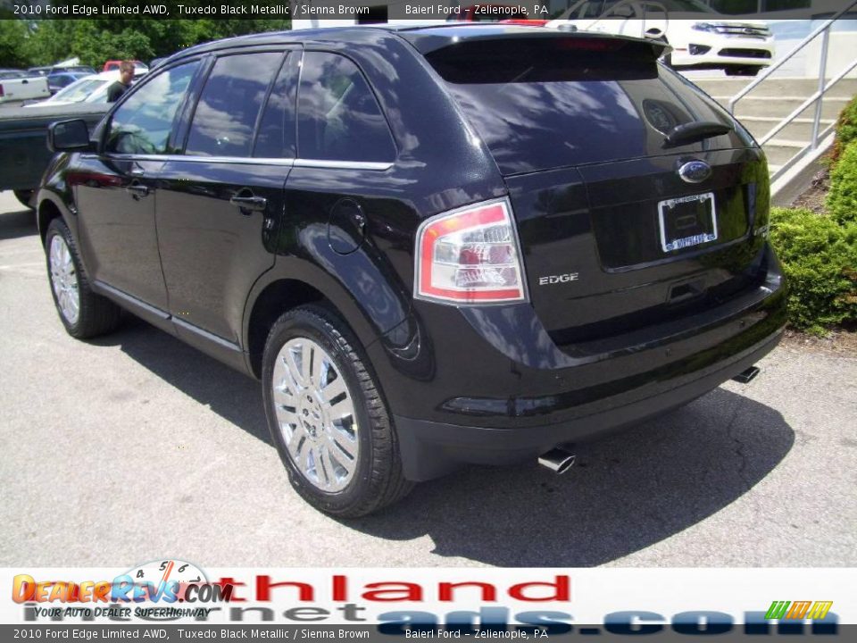 2010 Ford Edge Limited AWD Tuxedo Black Metallic / Sienna Brown Photo #2