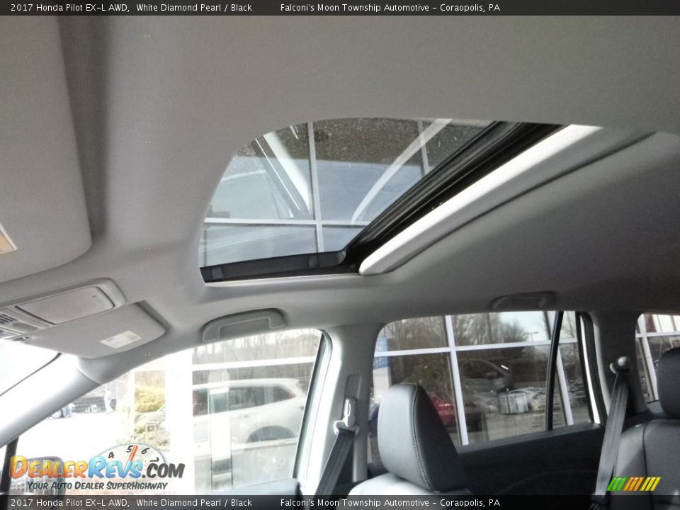 2017 Honda Pilot EX-L AWD White Diamond Pearl / Black Photo #13