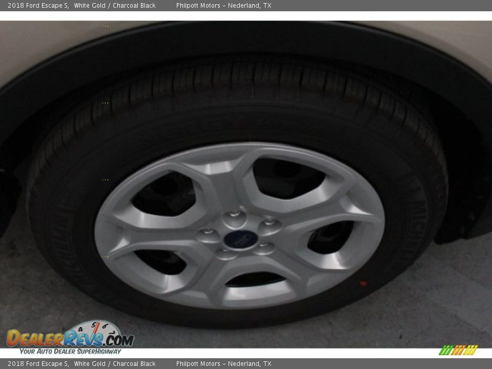 2018 Ford Escape S White Gold / Charcoal Black Photo #10