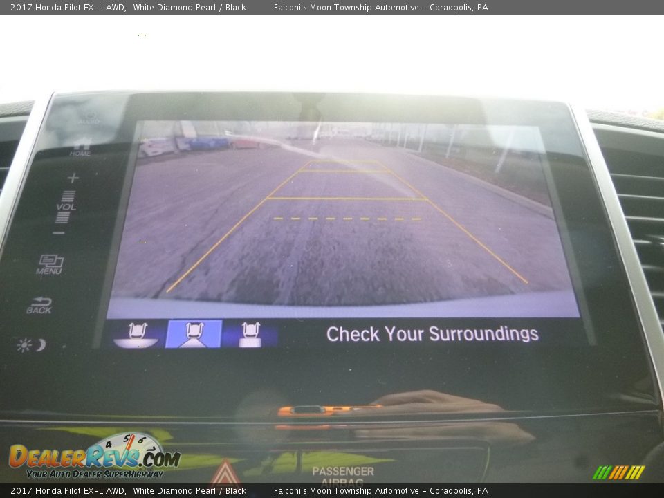 2017 Honda Pilot EX-L AWD White Diamond Pearl / Black Photo #15