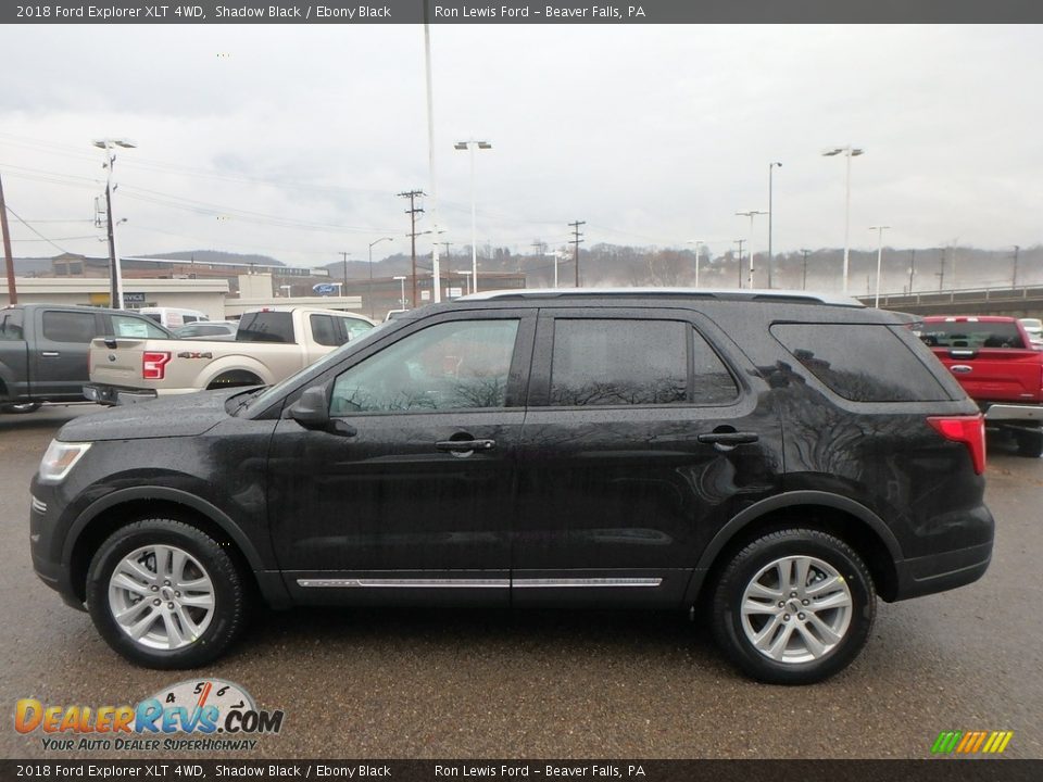 2018 Ford Explorer XLT 4WD Shadow Black / Ebony Black Photo #7