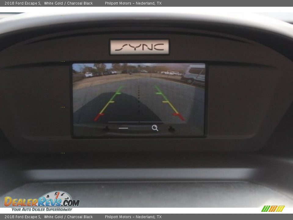 2018 Ford Escape S White Gold / Charcoal Black Photo #15