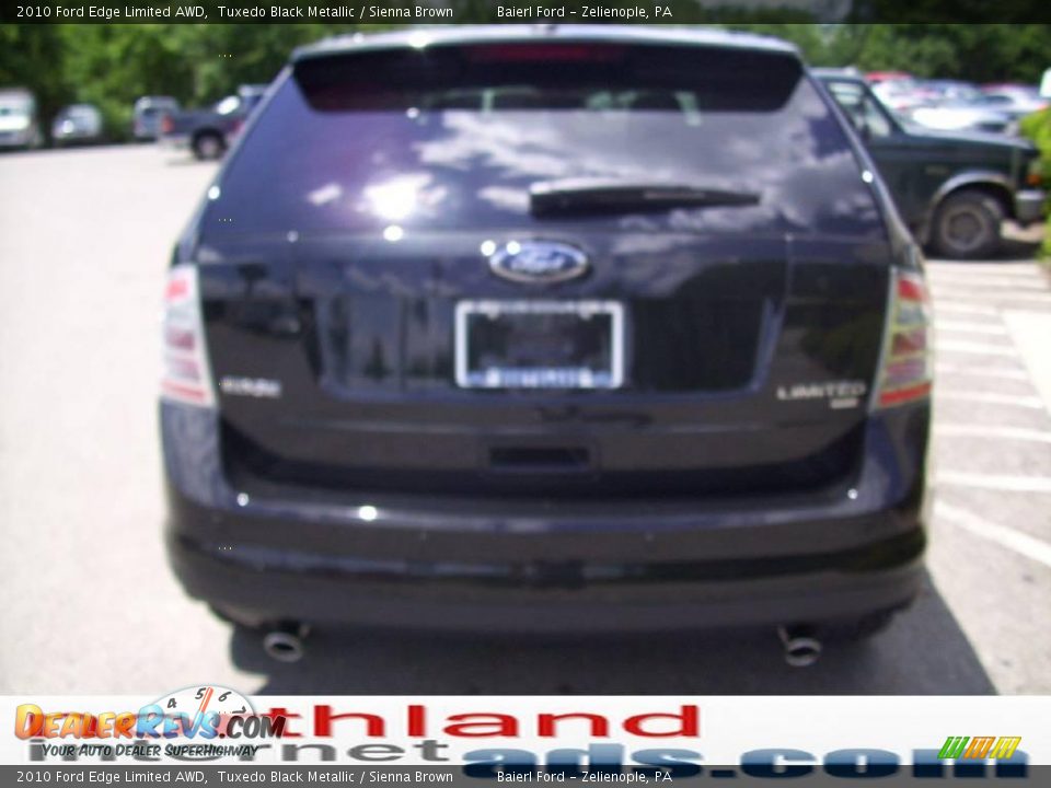2010 Ford Edge Limited AWD Tuxedo Black Metallic / Sienna Brown Photo #3