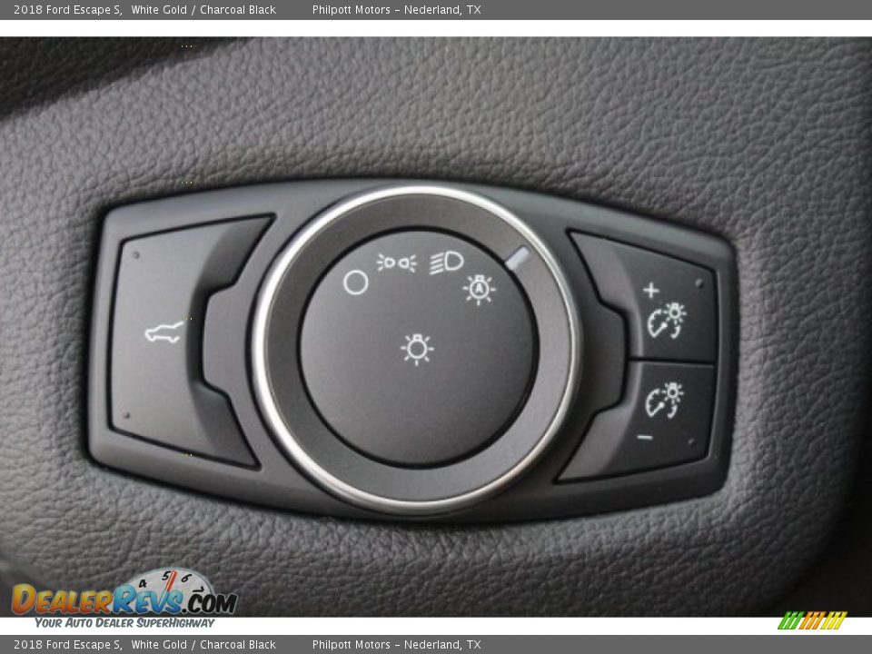 2018 Ford Escape S White Gold / Charcoal Black Photo #22