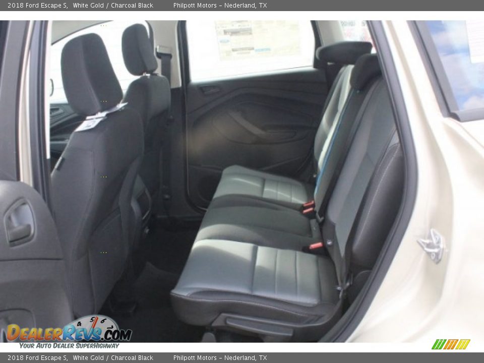2018 Ford Escape S White Gold / Charcoal Black Photo #24