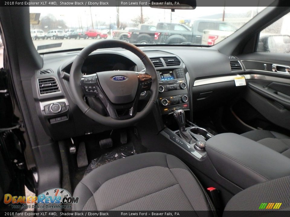 2018 Ford Explorer XLT 4WD Shadow Black / Ebony Black Photo #14
