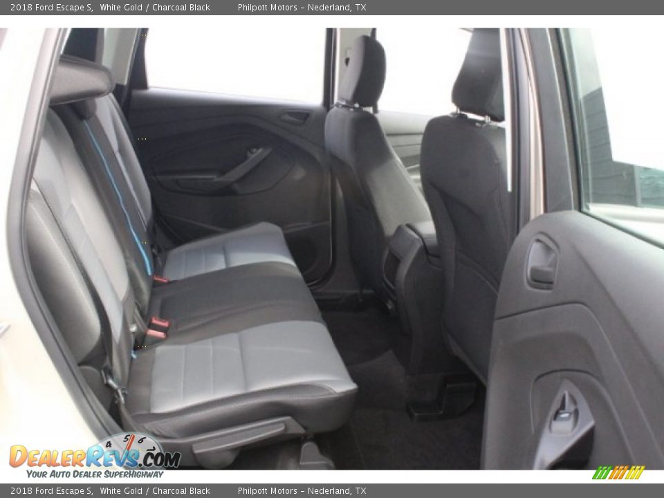 2018 Ford Escape S White Gold / Charcoal Black Photo #29