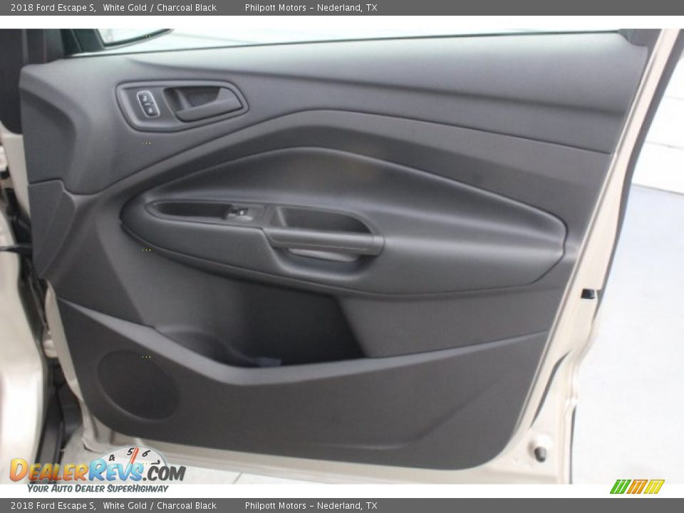 2018 Ford Escape S White Gold / Charcoal Black Photo #30
