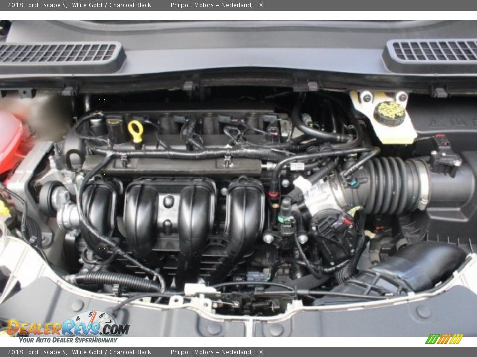 2018 Ford Escape S White Gold / Charcoal Black Photo #33