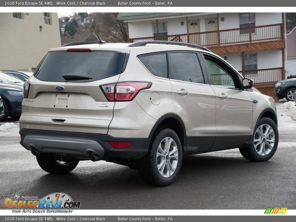 2018 Ford Escape SE 4WD White Gold / Charcoal Black Photo #4