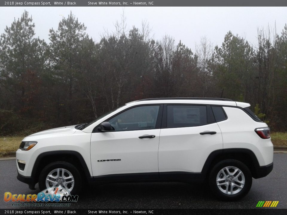 2018 Jeep Compass Sport White / Black Photo #1