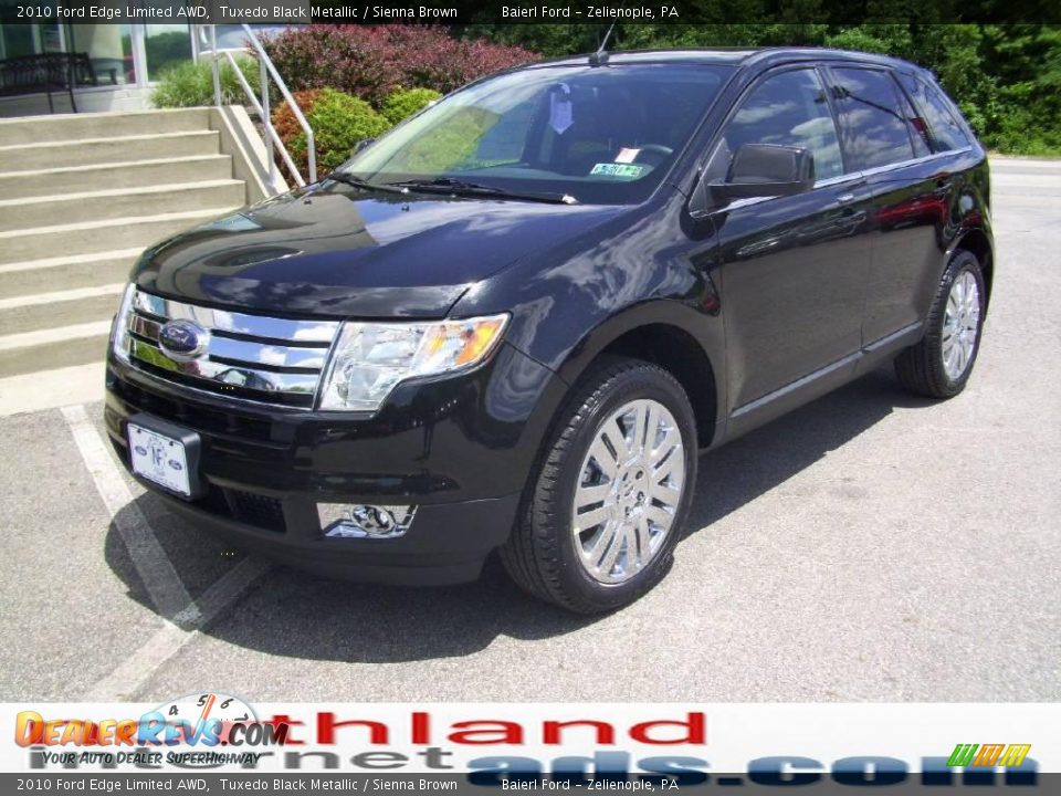 2010 Ford Edge Limited AWD Tuxedo Black Metallic / Sienna Brown Photo #7