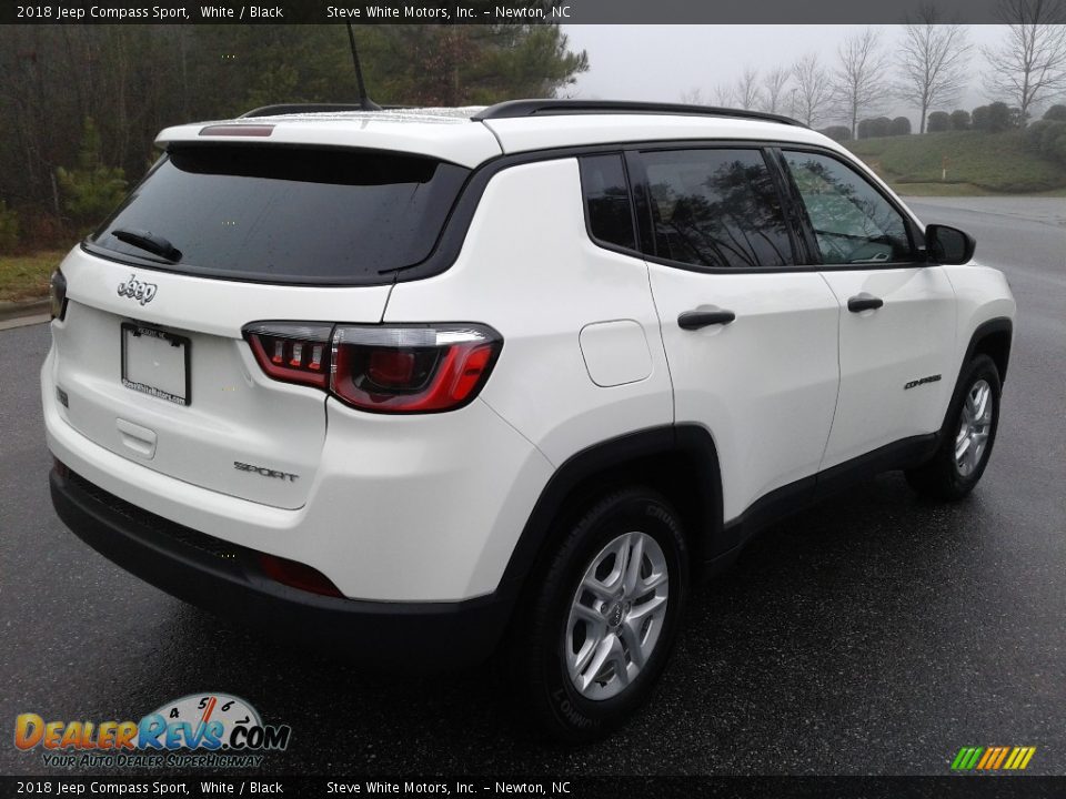 2018 Jeep Compass Sport White / Black Photo #6