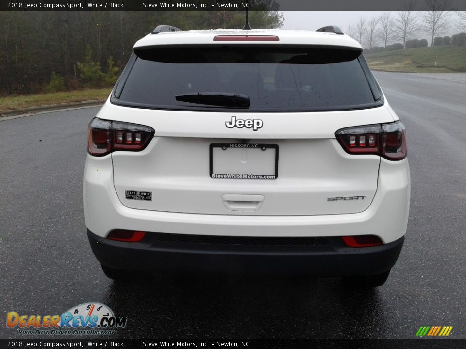 2018 Jeep Compass Sport White / Black Photo #7