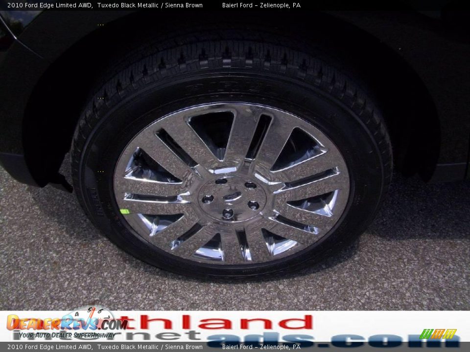 2010 Ford Edge Limited AWD Tuxedo Black Metallic / Sienna Brown Photo #8