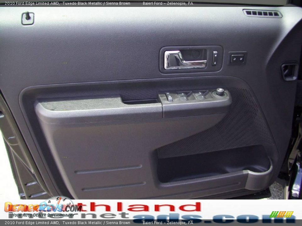 2010 Ford Edge Limited AWD Tuxedo Black Metallic / Sienna Brown Photo #11
