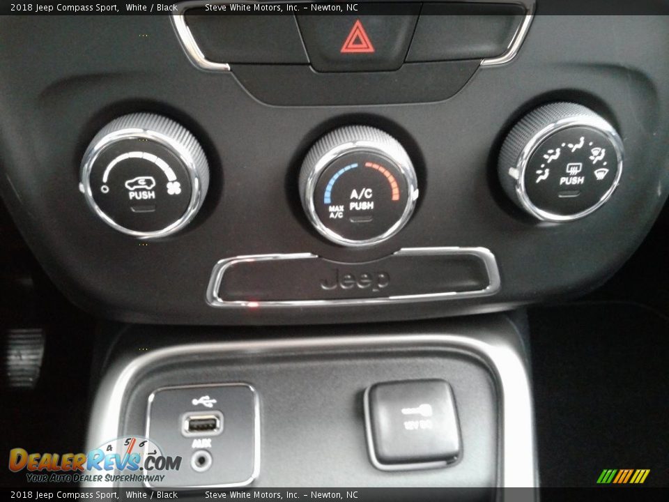 2018 Jeep Compass Sport White / Black Photo #22