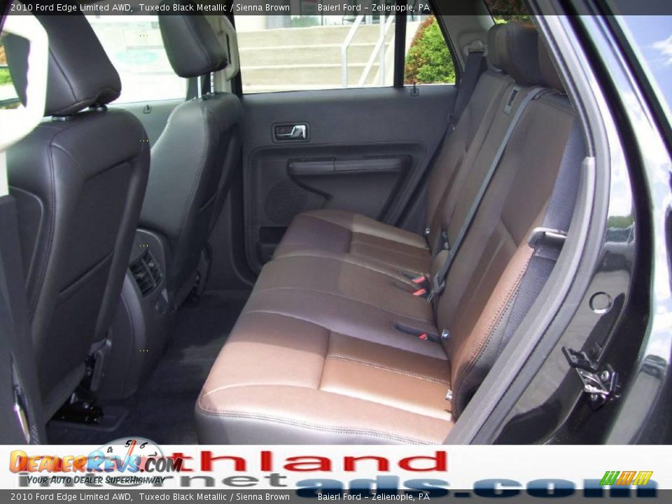 2010 Ford Edge Limited AWD Tuxedo Black Metallic / Sienna Brown Photo #12