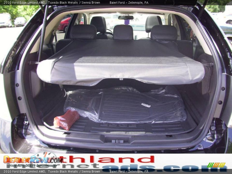 2010 Ford Edge Limited AWD Tuxedo Black Metallic / Sienna Brown Photo #15