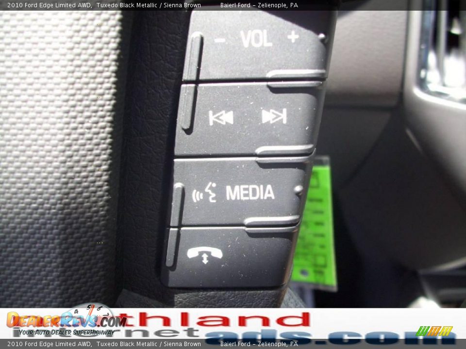 2010 Ford Edge Limited AWD Tuxedo Black Metallic / Sienna Brown Photo #18
