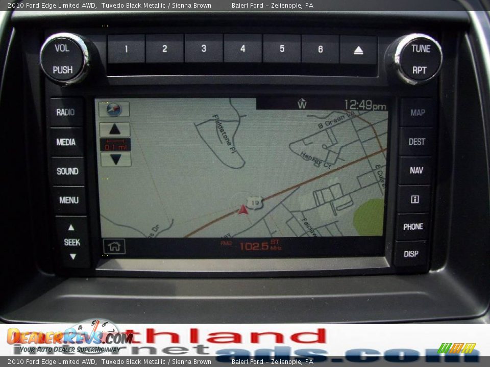 2010 Ford Edge Limited AWD Tuxedo Black Metallic / Sienna Brown Photo #19