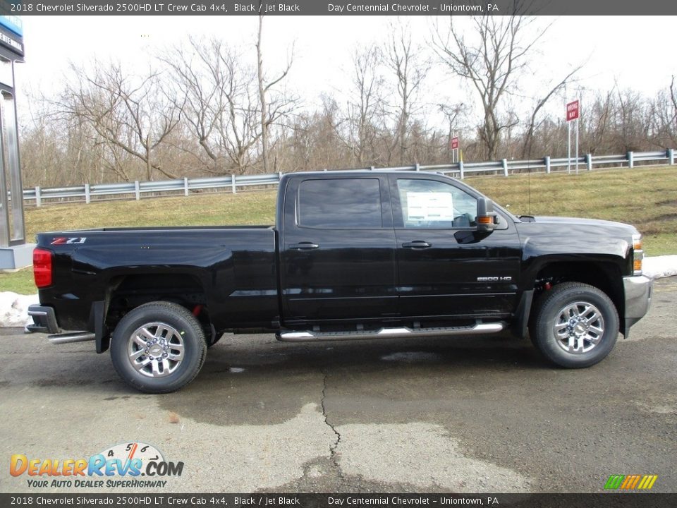 2018 Chevrolet Silverado 2500HD LT Crew Cab 4x4 Black / Jet Black Photo #2