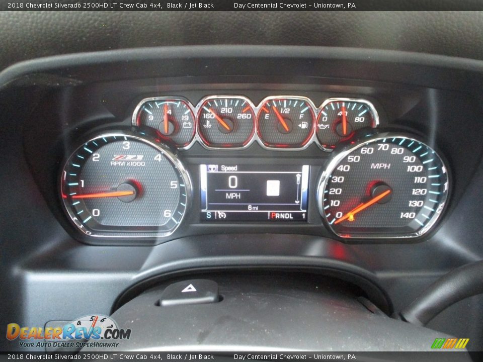 2018 Chevrolet Silverado 2500HD LT Crew Cab 4x4 Black / Jet Black Photo #12