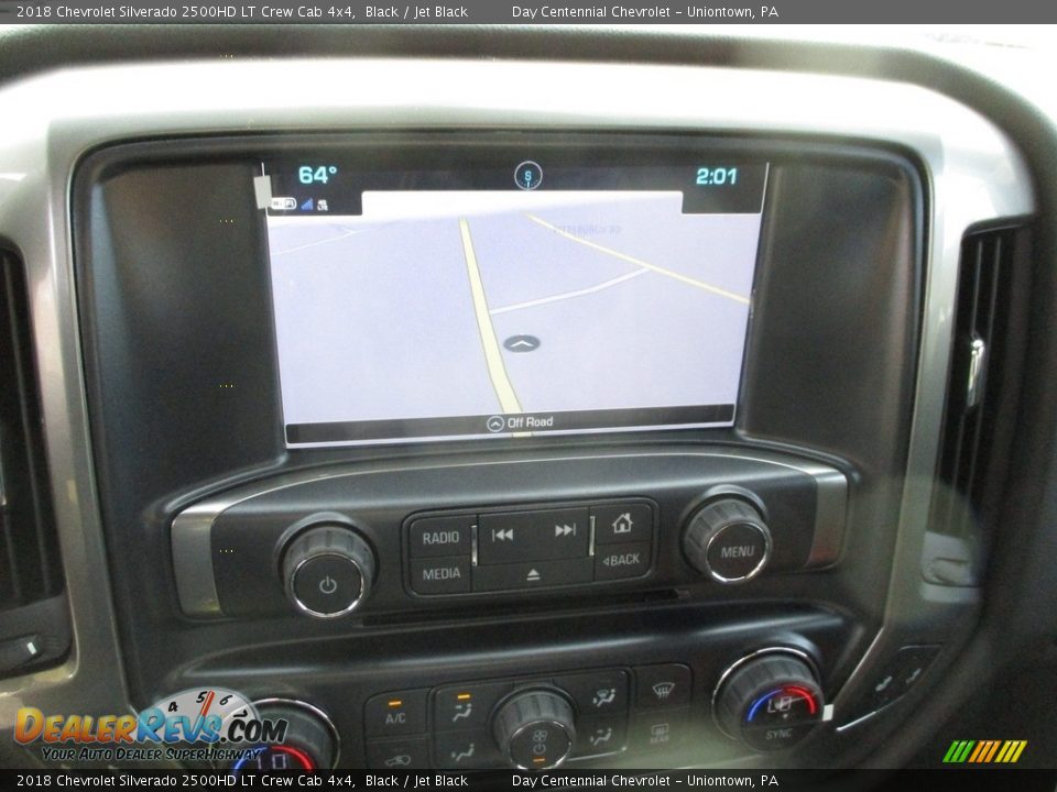 2018 Chevrolet Silverado 2500HD LT Crew Cab 4x4 Black / Jet Black Photo #13