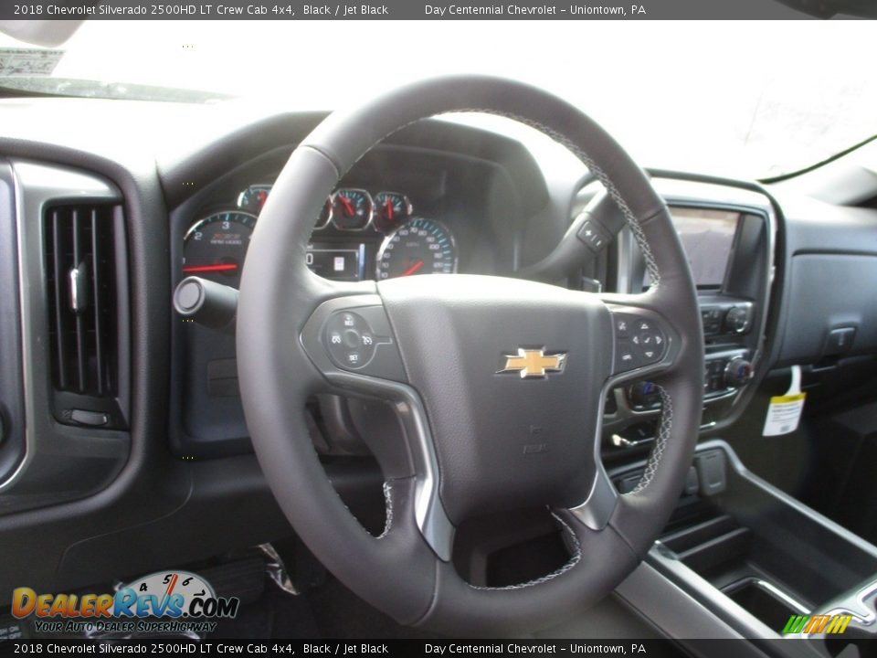 2018 Chevrolet Silverado 2500HD LT Crew Cab 4x4 Black / Jet Black Photo #19