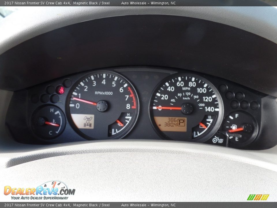 2017 Nissan Frontier SV Crew Cab 4x4 Magnetic Black / Steel Photo #16