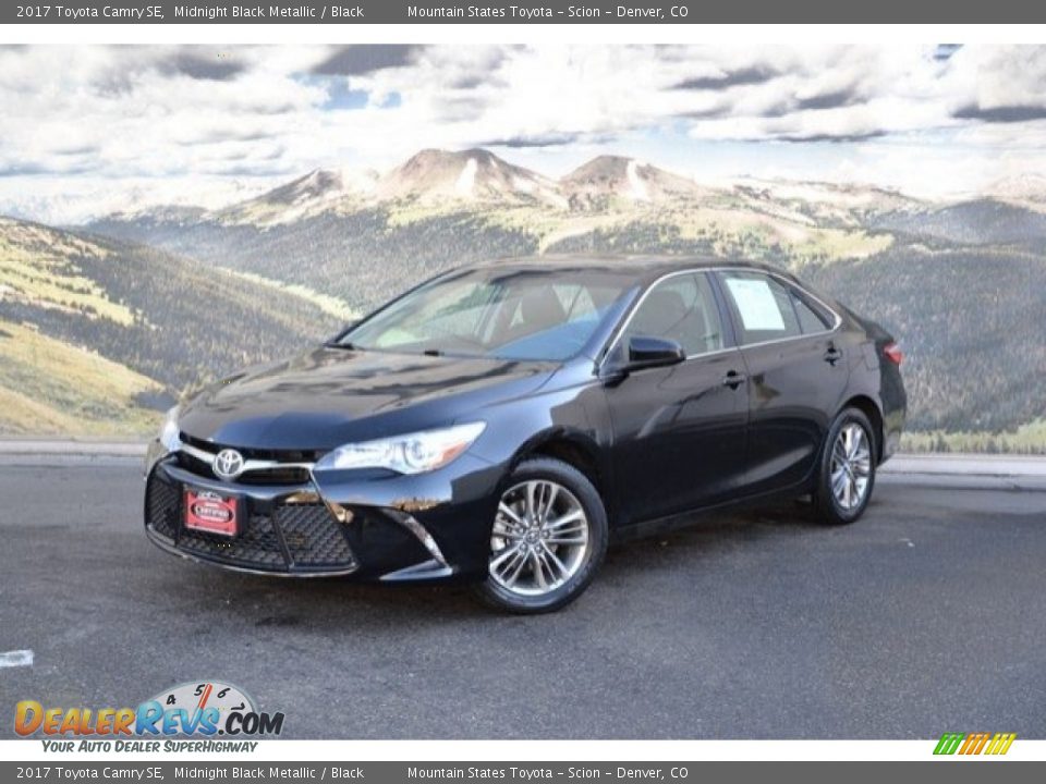 2017 Toyota Camry SE Midnight Black Metallic / Black Photo #5