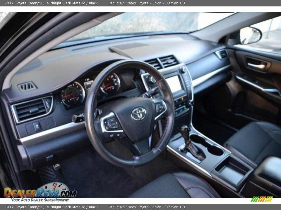 2017 Toyota Camry SE Midnight Black Metallic / Black Photo #10