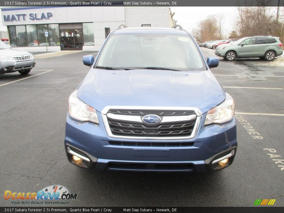 2017 Subaru Forester 2.5i Premium Quartz Blue Pearl / Gray Photo #3