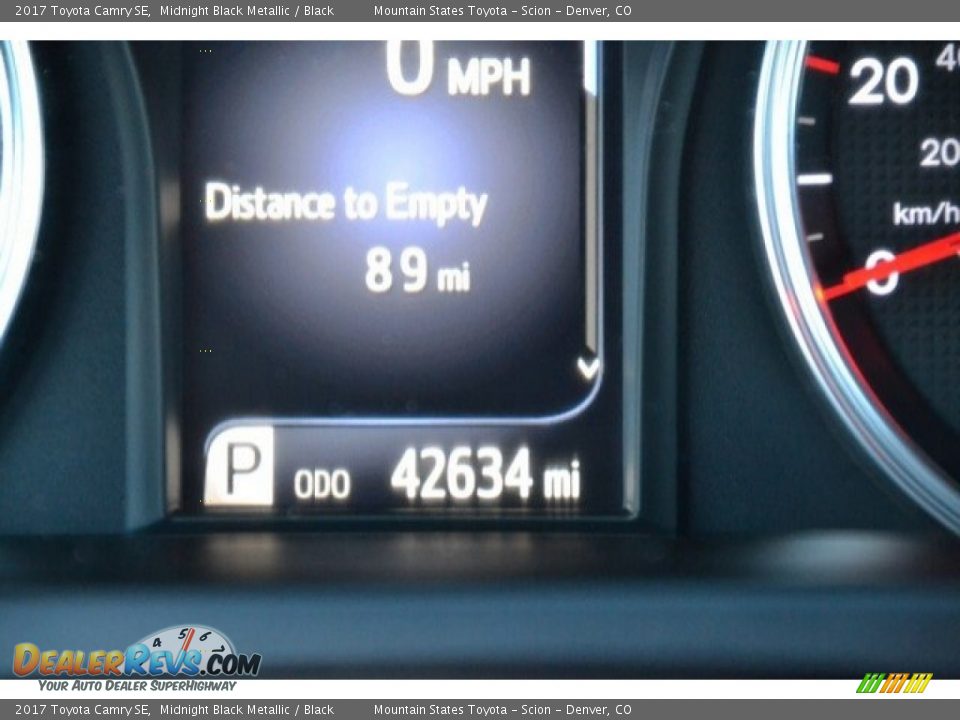 2017 Toyota Camry SE Midnight Black Metallic / Black Photo #29