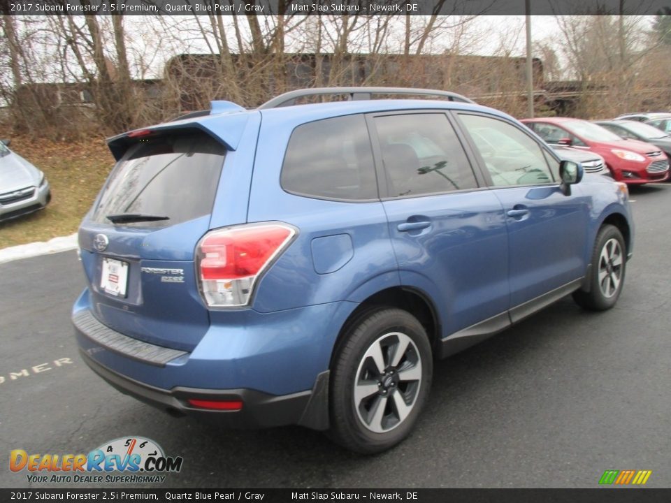 2017 Subaru Forester 2.5i Premium Quartz Blue Pearl / Gray Photo #6