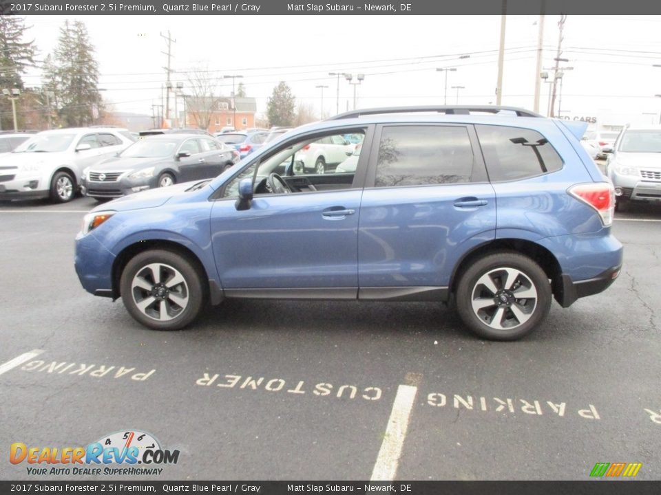 2017 Subaru Forester 2.5i Premium Quartz Blue Pearl / Gray Photo #9