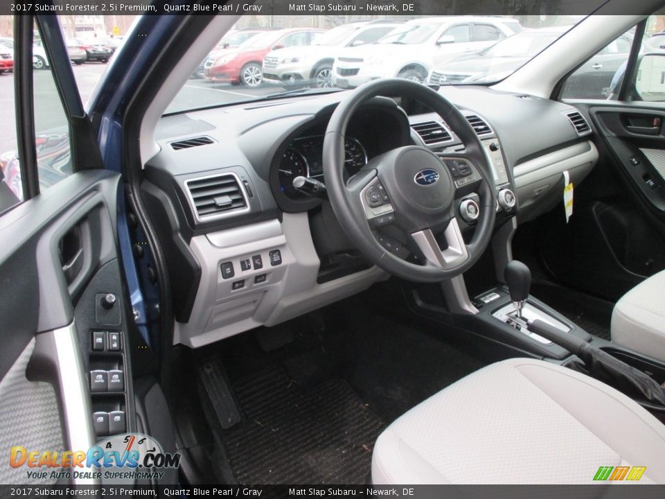 2017 Subaru Forester 2.5i Premium Quartz Blue Pearl / Gray Photo #12