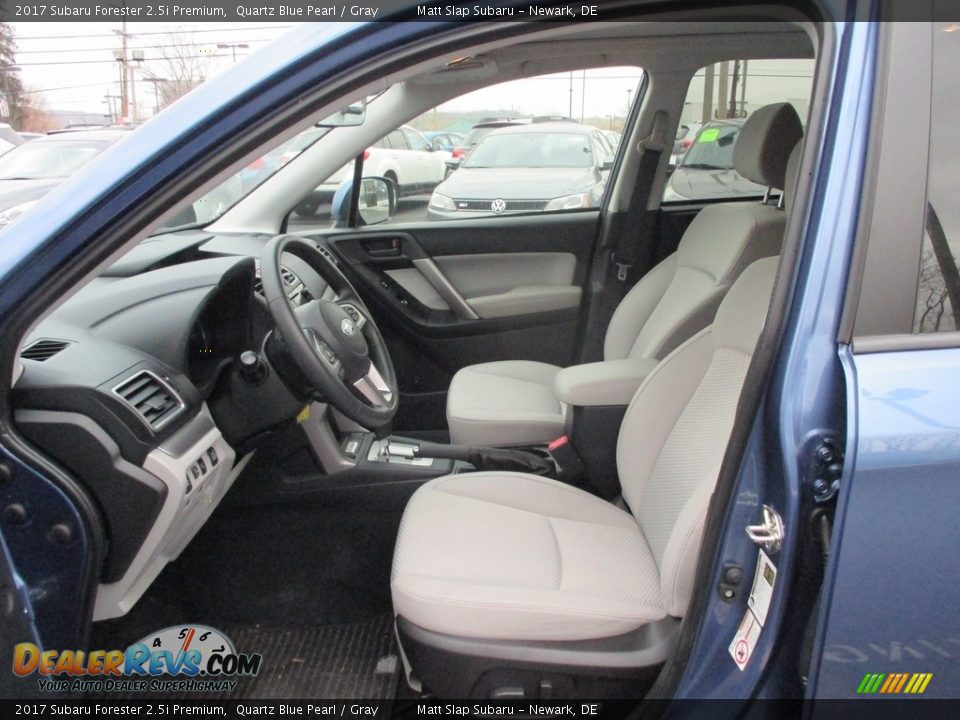 2017 Subaru Forester 2.5i Premium Quartz Blue Pearl / Gray Photo #13