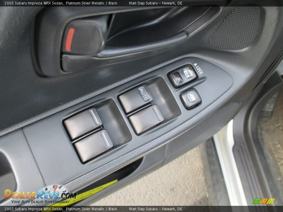 2003 Subaru Impreza WRX Sedan Platinum Silver Metallic / Black Photo #13