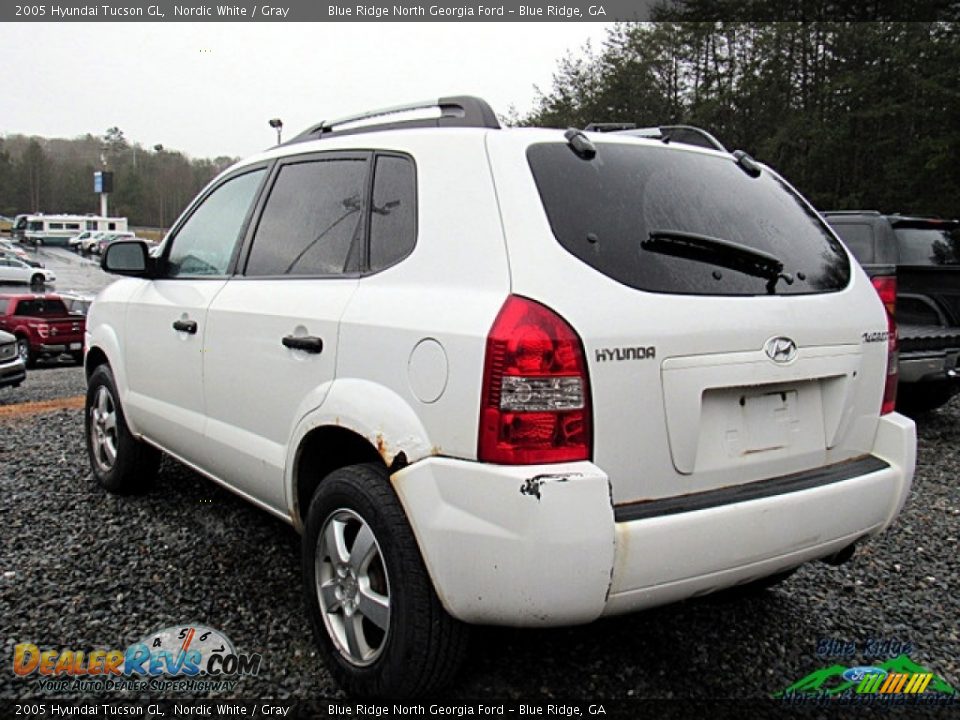 2005 Hyundai Tucson GL Nordic White / Gray Photo #3